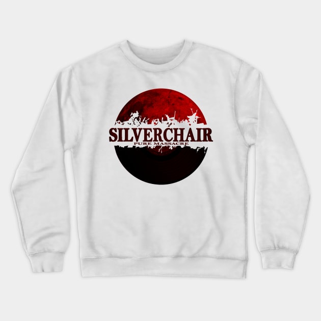 Silverchair pure massacre red moon vinyl Crewneck Sweatshirt by hany moon